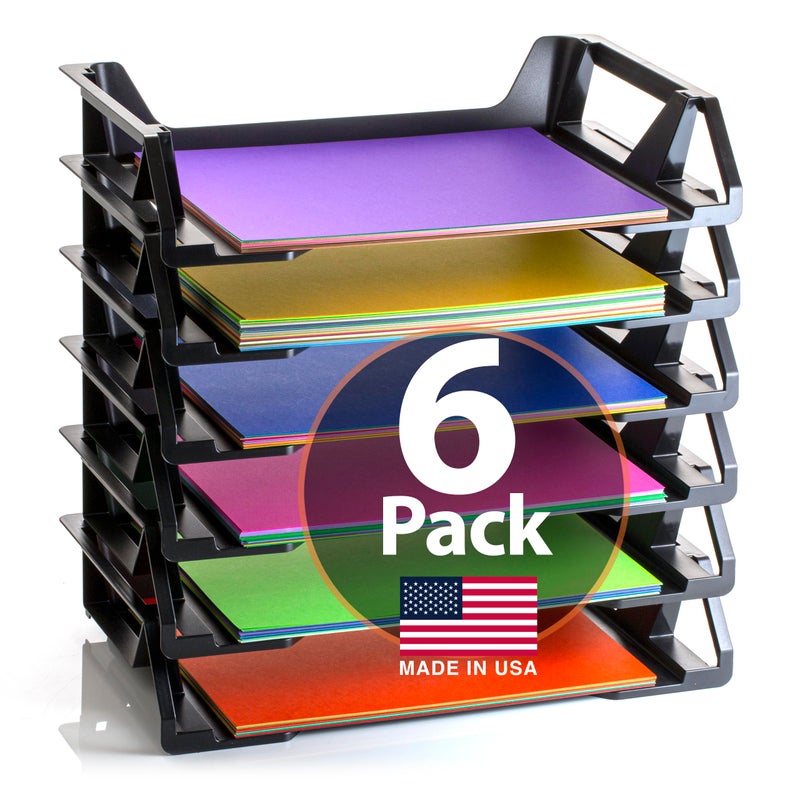 Officemate Recycled Desk Tray, Side Load, 15 1/8 x 8 7/8 x 15, Letter/A4, 6/PK (26212) - Image 1